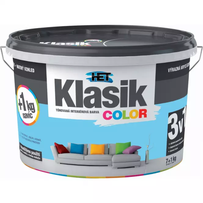 Het Klasik Color Modrý Blankytný 7+1kg
