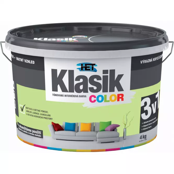 HET Klasik Color zelený pistáciový 4kg