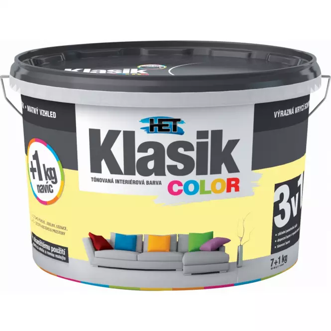 HET Klasik Color žltá zázvorová 7+1kg