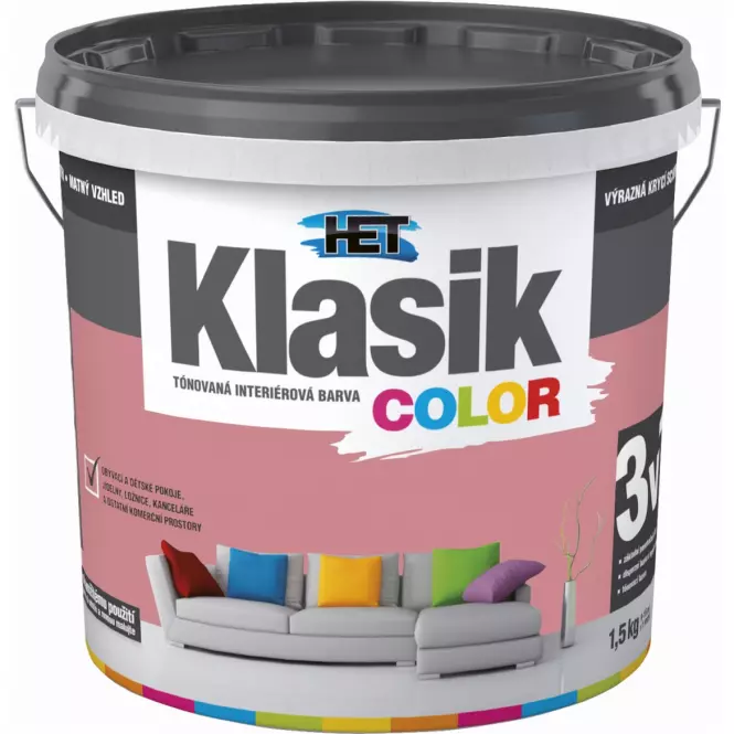 Het Klasik Color Cerveny Tehlovy 1,5kg