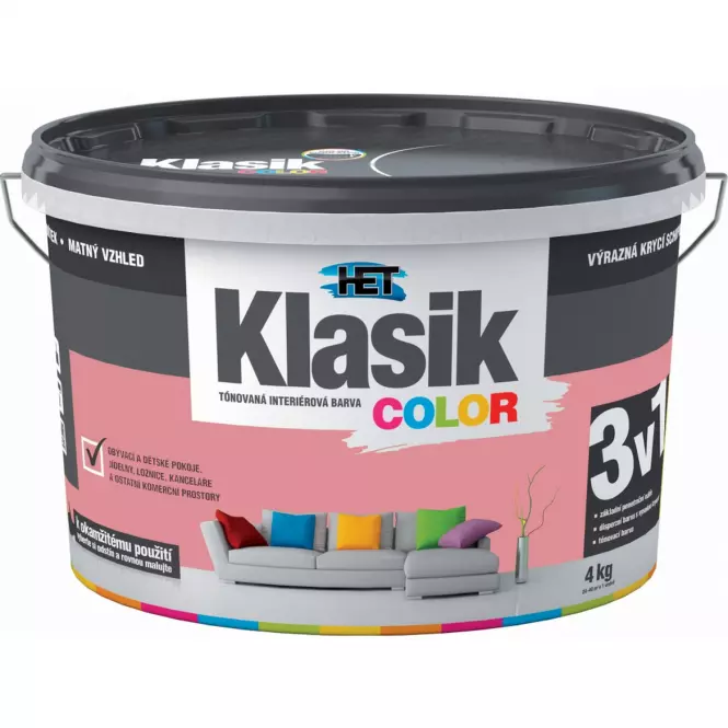 Het Klasik Color Cerveny Tehlovy 4kg