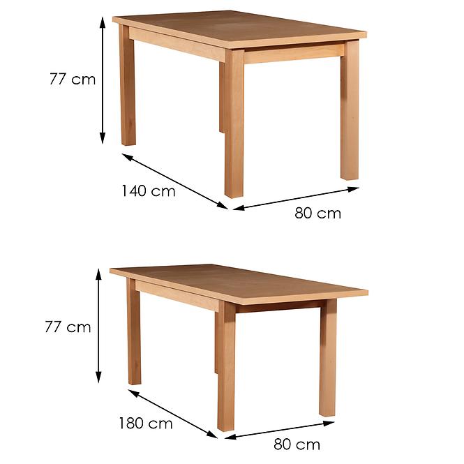 Rozkladací stôl ST28 140/180x80cm farba buk