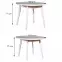 Rozkladací stôl ST39 100/130x100cm biely,3