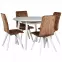 Rozkladací stôl ST39 100/130x100cm biely,4