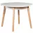 Rozkladací stôl ST39 100/130x100cm biely/buk