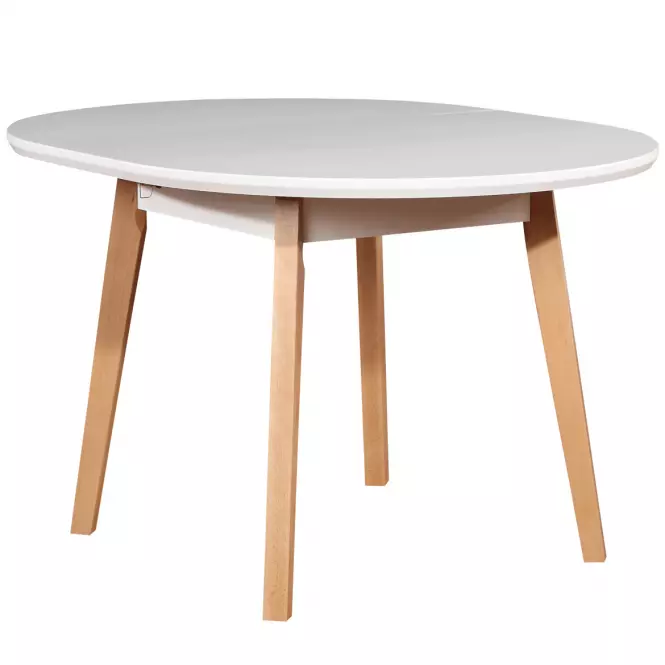 Rozkladací stôl ST39 100/130x100cm biely/buk