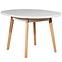 Rozkladací stôl ST39 100/130x100cm biely/buk,2