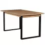 Rozkladací stôl ST42 150/198x85 cm  dub wotan/čierny