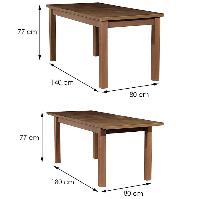 Rozkladací stôl ST28 140/180x80cm dub lancelot
