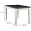 Stôl ST30 120X80 L biely/grafit,3