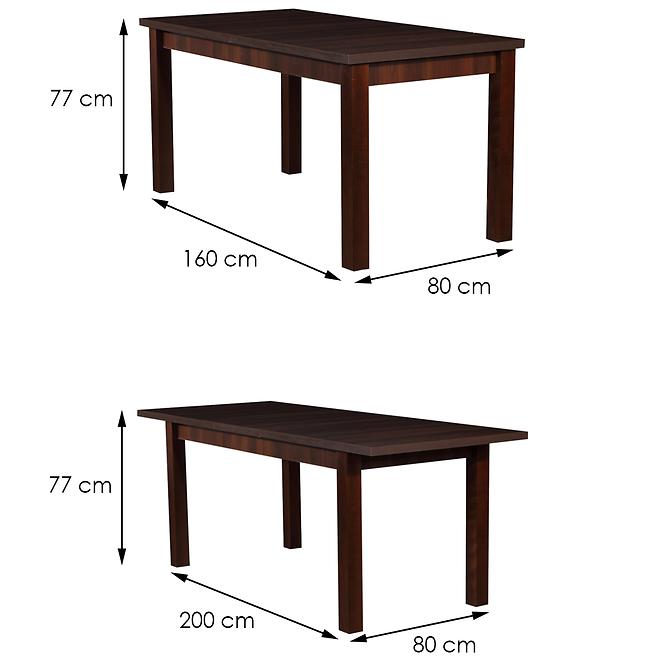 Rozkladací stôl ST28 160/200x80cm L orech