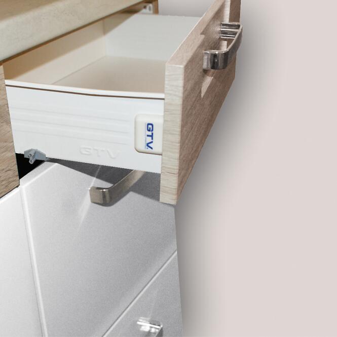 Kuchynská skrinka Premio 13D Sonoma/Biela/Cappuccino lesk