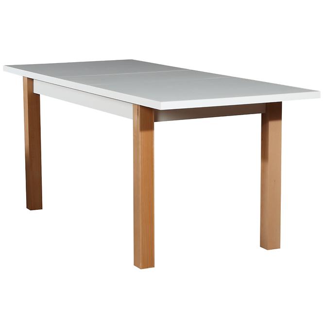 Rozkladací stôl  ST28 140/180x80cm biely/buk