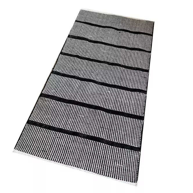 Koberec Breton Stripe 0,8/1,5 DO-RUG-C1005 čierný