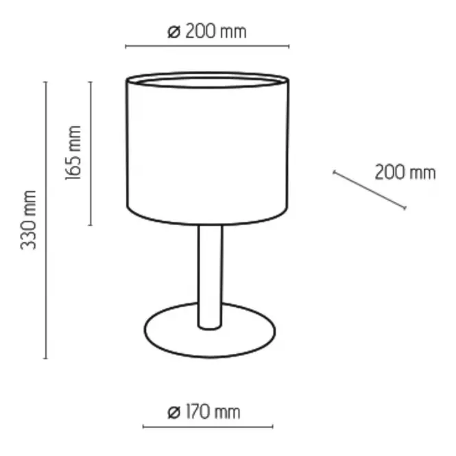 Stolná lampa Deva biela 5217 LB1