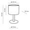Stolná lampa Deva biela 5217 LB1,2