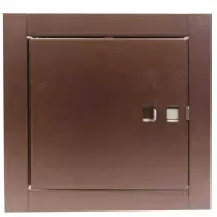 Komínové dvere 14x14 hnedé