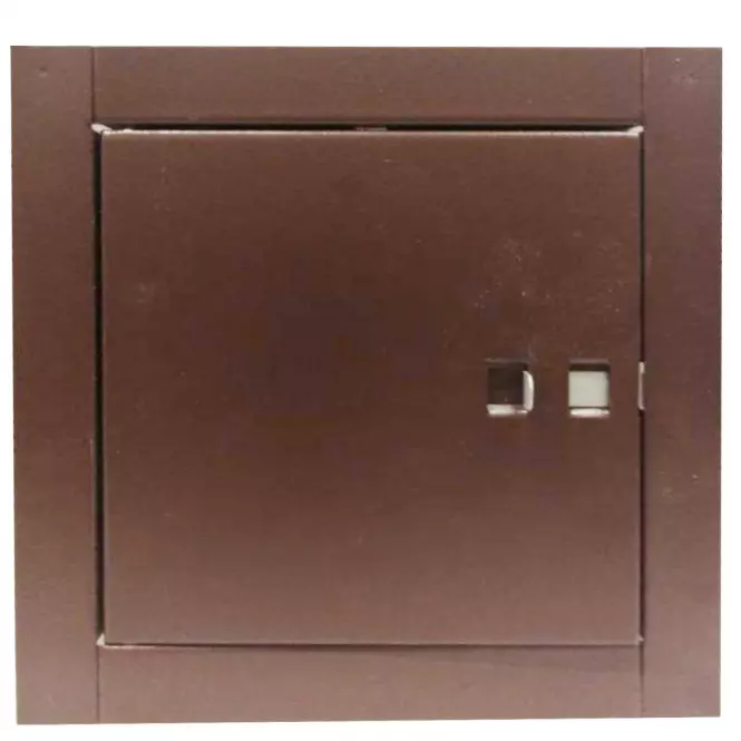 Komínové dvere 14x14 hnedé