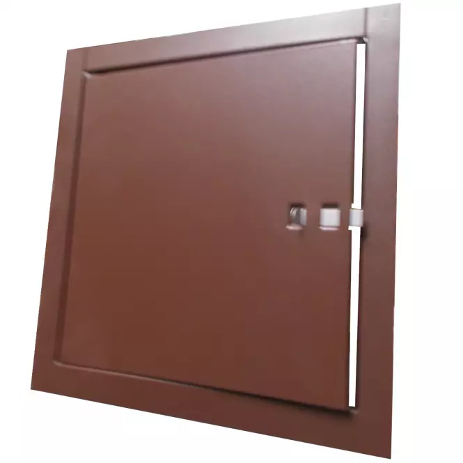 Komínové dvere 14x14 hnedé