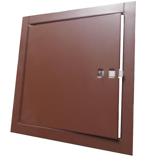Komínové dvere 14x14 hnedé