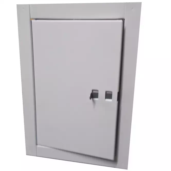 Komínové dvere 14x21 biele,2