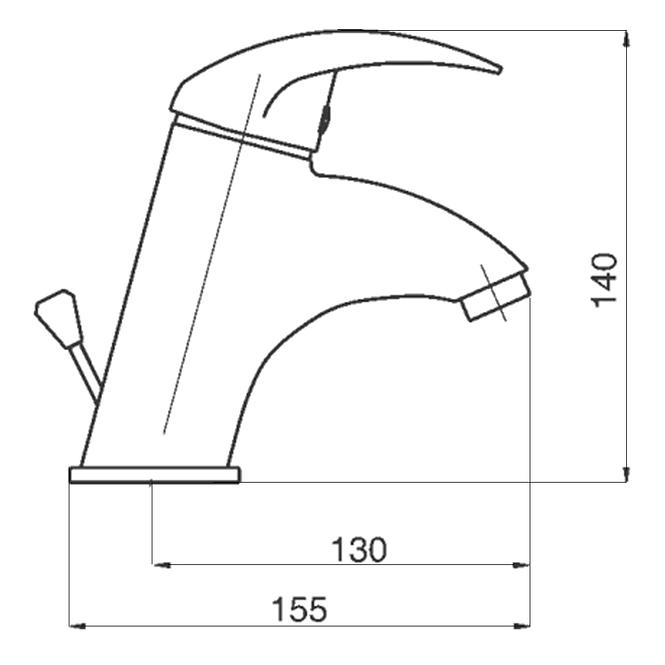 Batéria umývadlová stojanková TITANIA LUX 91001,0