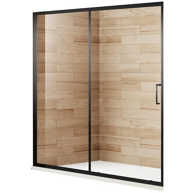 Sprchové dvere Patio 160X195 čierna profil,3