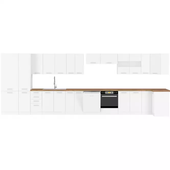 Kuchynská linka Eko white mat 260 bez dosky,3