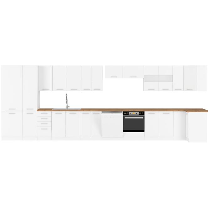 Kuchynská linka Eko white mat 260 bez dosky,3