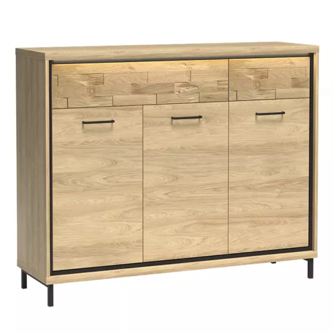 Komoda M7 Doska Mediolan Natural Hikora,5