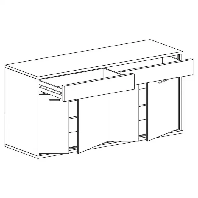 Komoda M8 Mediolan Natural Hikora,5
