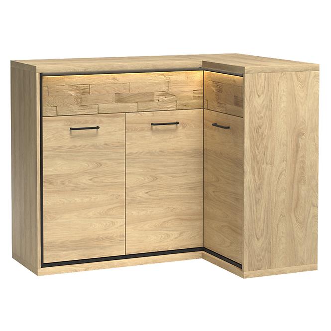 Komoda Rohová Doska M15 Mediolan Natural Hikora,2