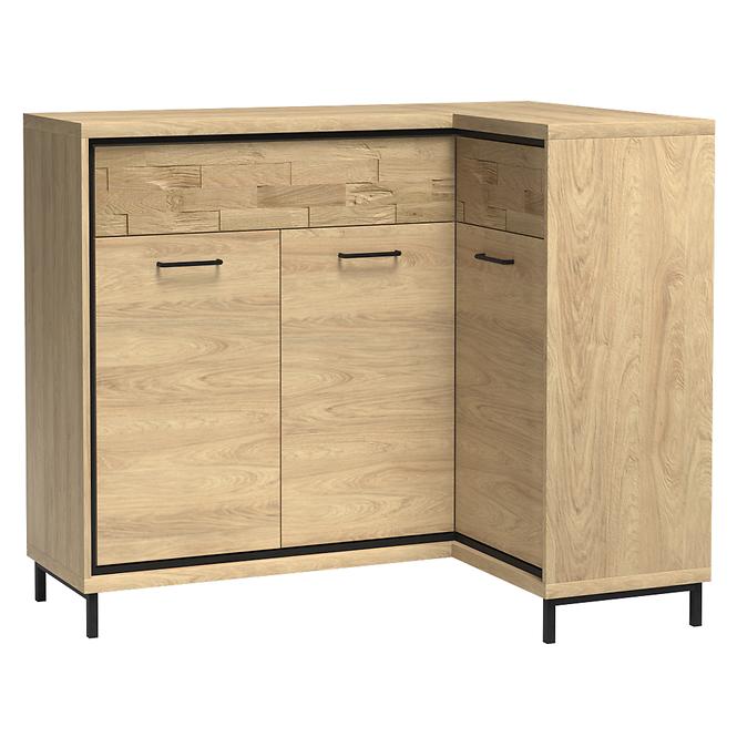 Komoda Rohová Doska M15 Mediolan Natural Hikora,4