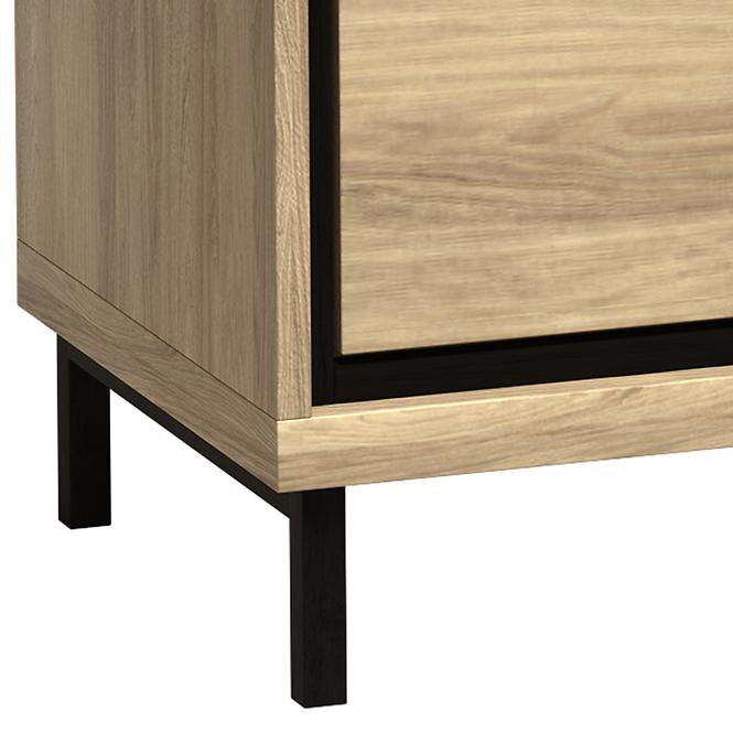 Komoda Rohová M15 Mediolan Natural Hikora,12
