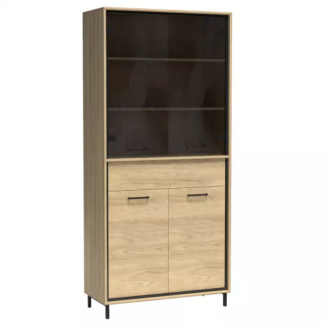 Vitrína M3 Mediolan Natural Hikora,4