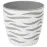 Kvetináč Sahara duo 14 cm biela + platinová